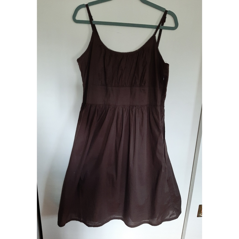 Brown Empire Waist Gap Dress
